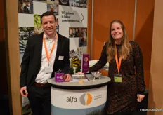 Paul Rongen en Esther van Uitert van Alfa Accountants en Adviseurs. De organisatie is zo'n 1000 medewerkers rijk en groeit.